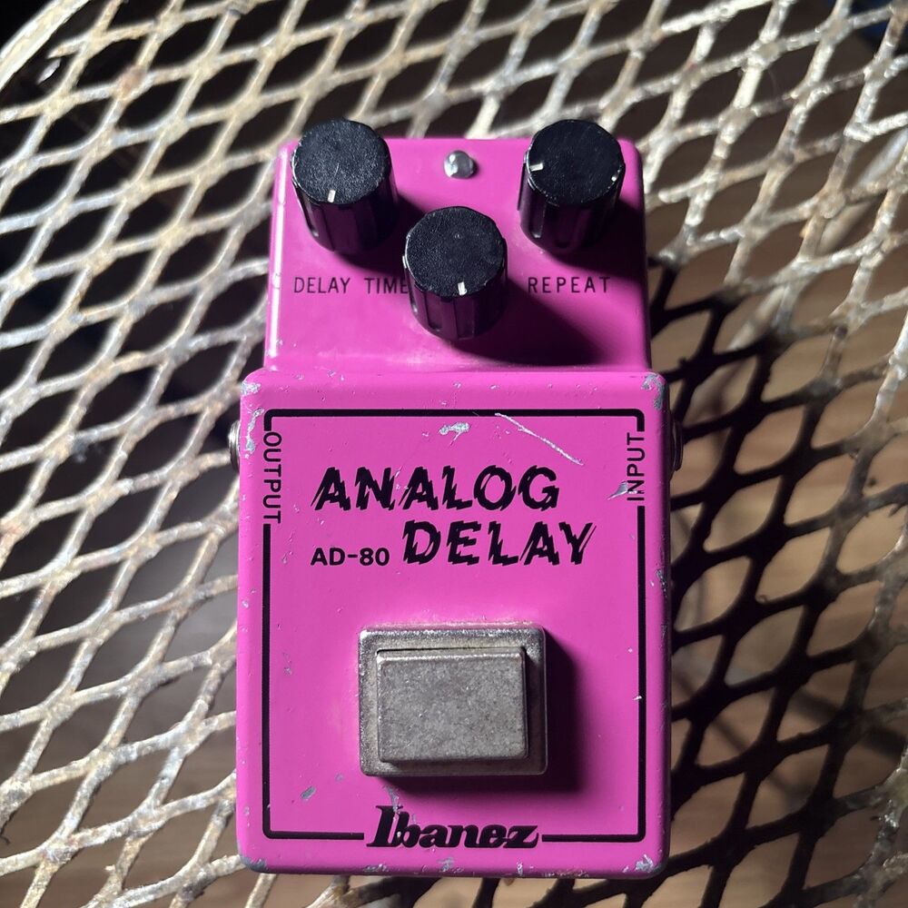 Vintage 1981 AD-80 Analog Delay Guitar Effect Pedal Japan For Parts No Power
